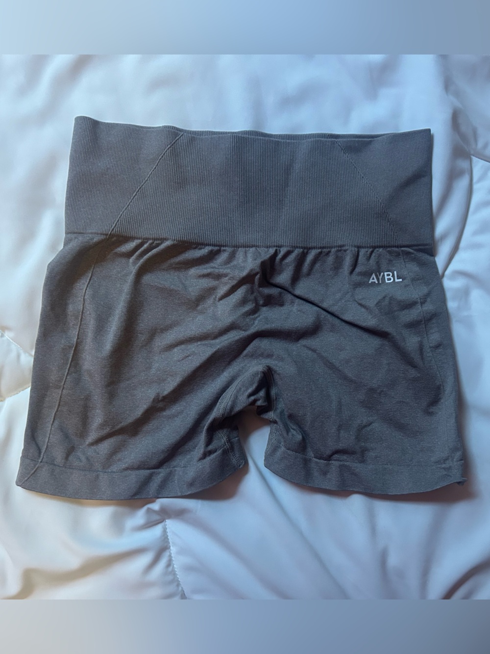 AYBL Empower Seamless Shorts In Taupe Marl